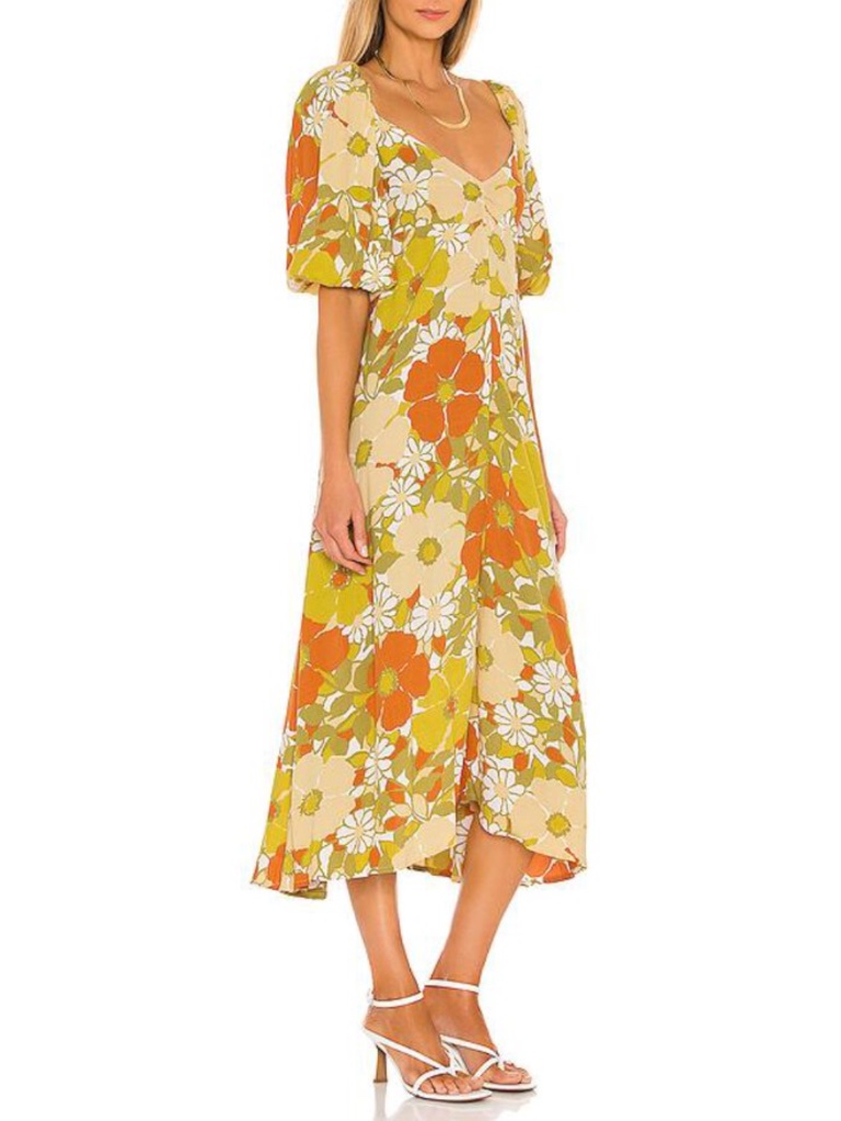 New Faithfull The Brand Imane Dress Isola Xs